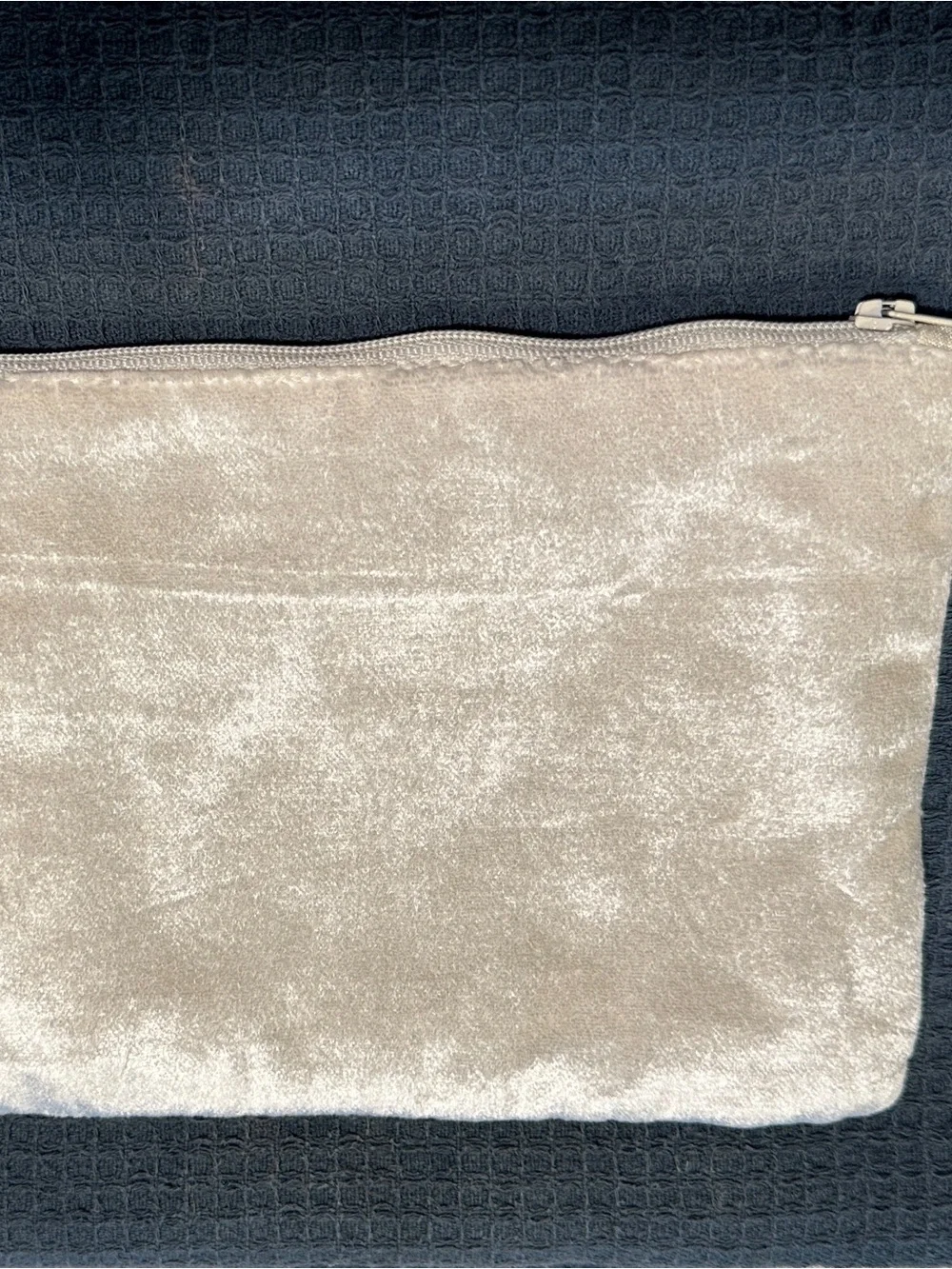 Embroidered Floral Velvet Clutch - Cream & Pink